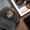 Id Hike That Retro Mountain Print Baseball Cap Cotton Adjustable Washed Hat For Adults