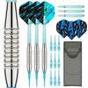 3 Pack Plastic Tip Dart, Not Easy to Break and Bend Professional 18g Soft Tip Dart with Plastic Shafts and Carrying Bag
