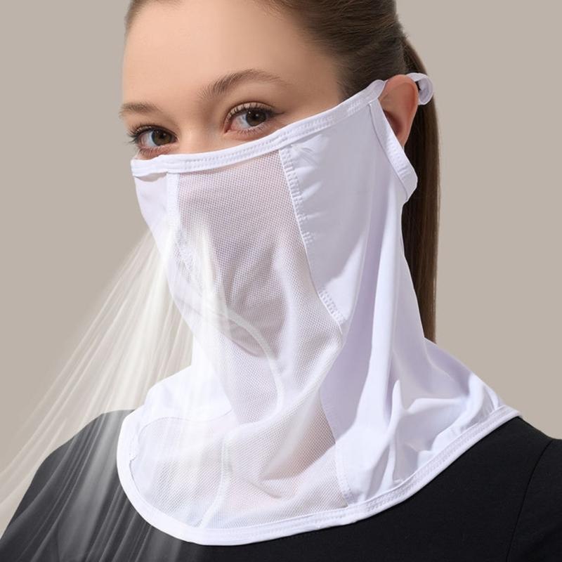 Oddychająca maska damska zakrywająca twarz idealna do sportów na świeżym powietrzu i podróży ochrona przed słońcem do sportów na świeżym powietrzu