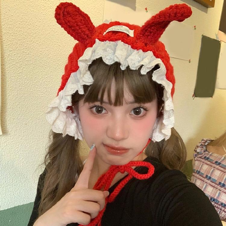 Comfortable Bunnies Ears Earmuf Christmas Ear Warmer for Women Girls Hair Accessories