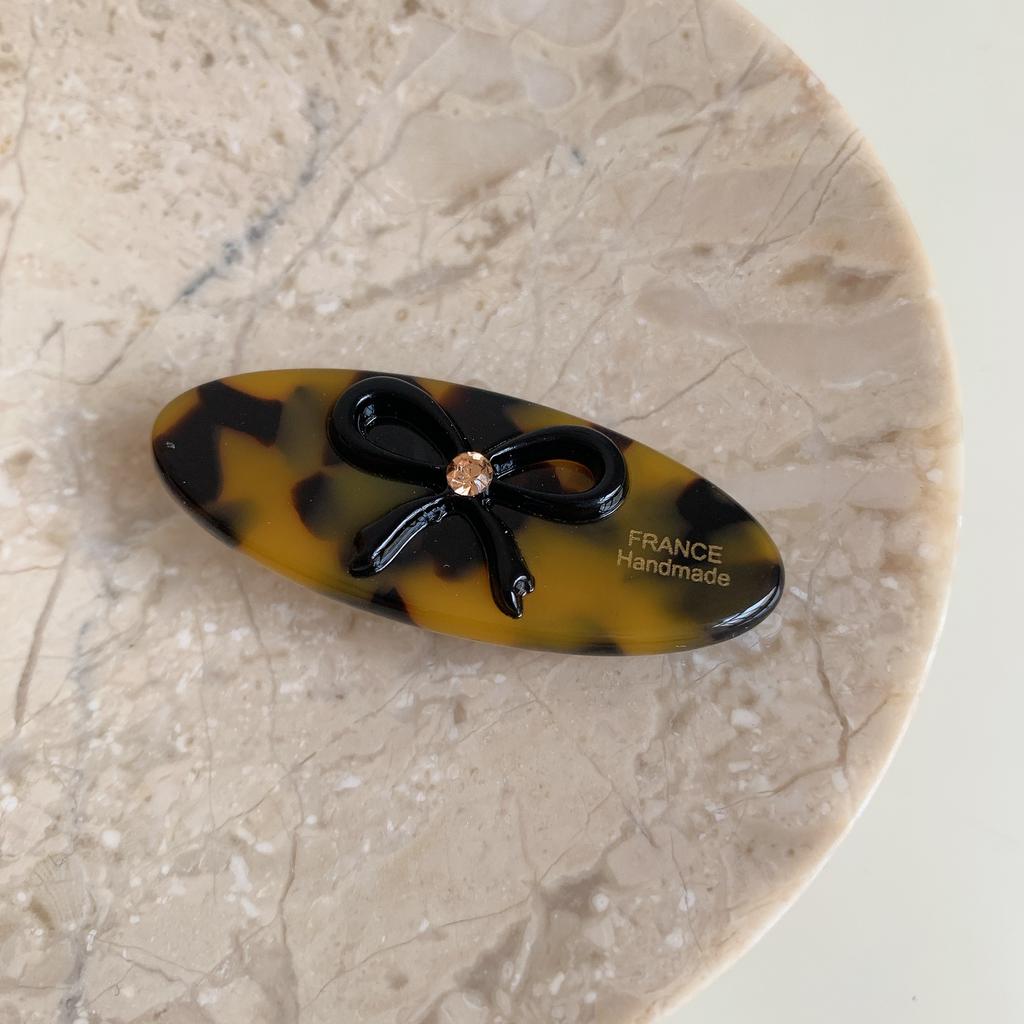 Acetate Hair Clips Bow Oval Geometric Barrettes Side Pins Hairpin Sweet Cute Women Hair Accessories