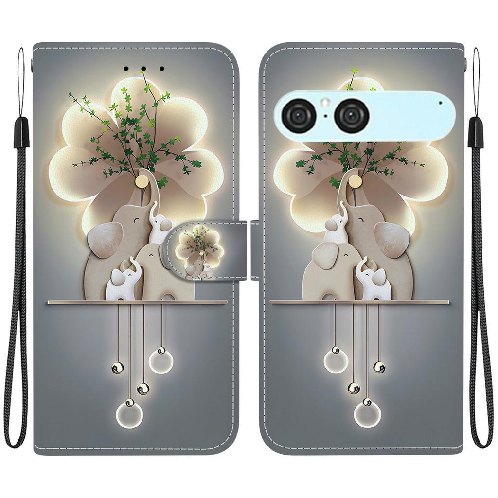 For Sony Xperia 10 VII Case Pattern Printing Leather Flip Wallet Phone Cover with Lanyard
