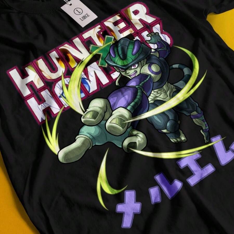 Meruem TShirt Hisoka Tshirt Gon Hunter HXH Anime Shirt Pitou Netero Killua Tee 1 S
