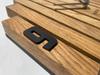Wooden Wall Clock Symetria 30cm Oak