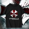 Biohazard Protection Umbrella Company Ambrera Logo Surrounding ShortSleeved Unisexs and Unisexs Pure Cotton Shirt HalfSleeved