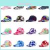 Boné de Baseball Tie-dye da Moda Para Atividades ao Ar Livre de Verão e Proteção Solar Para Adolescentes Personagens Incluídos)