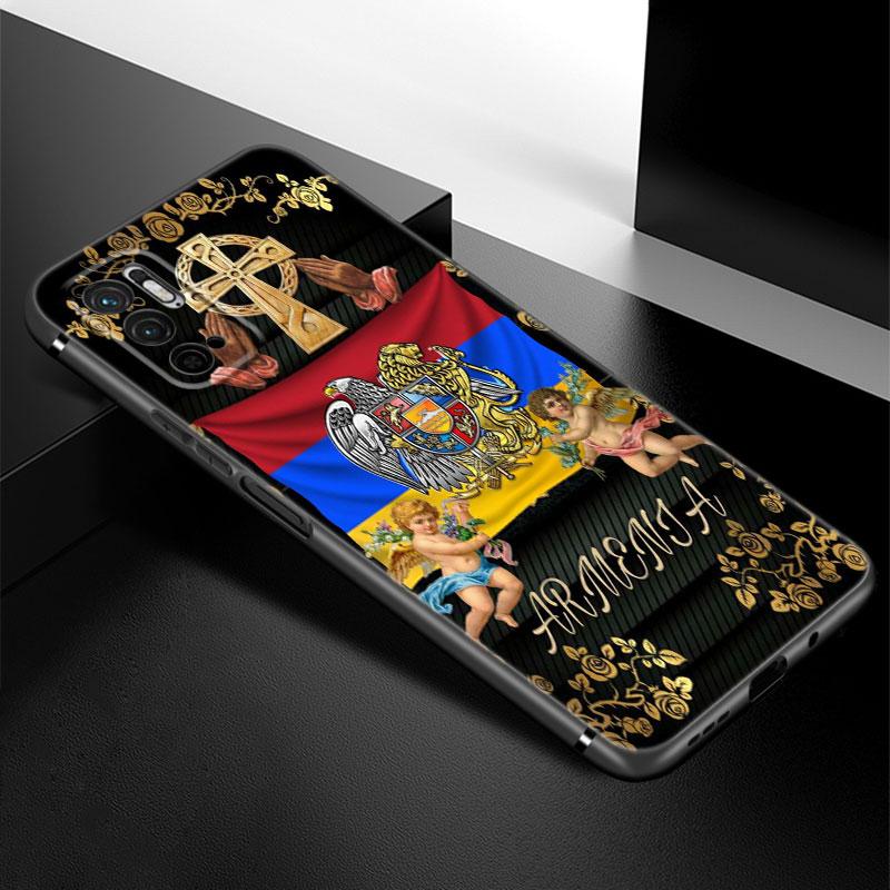 

Чехол для телефона с армянским флагом Армении для Xiaomi Redmi Note 7 8 9 10 Lite 11 11E 11T 12 Pro 11S 4G 10T 5G 8T 9S 10S, черный чехол из ТПУ Redmi Note 12 Pro 5G