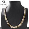10MM Stainless Steel Watch Chain Necklace for Women Men Simple Thick Gold Color Neckalce Tredndy Jewelry Classic Gift