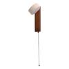 LED Wall Sconce Oak Wood Travertine Stone Modern Rotatable Wall Light Fixture Art Decor for Entryway Hallway Bedroom Bathroom