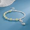 Crushed Silver Jade Beaded Bracelet - Chinese Retro Style Women's National Fashion
