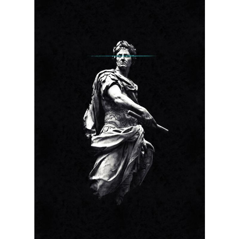 Vintage Ölgemälde einer Skulptur der antiken griechischen Mythologie von David Medusa Poster Leinwandgemälde Wandkunst Bilder Heimdekor