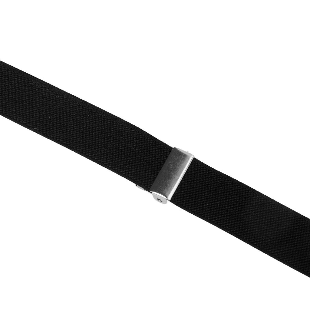 Mens Suspenders   Stretchable 2.5x110cm/1.0x43.3in Comfortable Fit 4 Metal Buckles Pants Suspenders for Adult