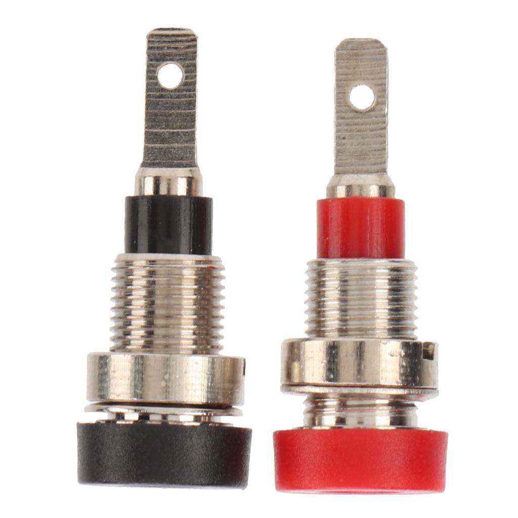 10 stk Banankontakt Messing 2mm Panelkontakt Kobling Terminaler for Industrielt Utstyr Biler