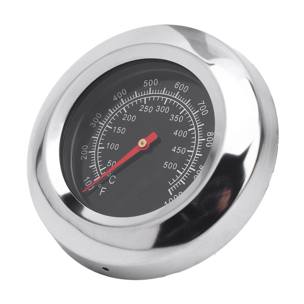 Nerezový BBQ Teplomer s 76 mm Ciferníkom M10 Závitom a Krídlovou Maticou Rúra