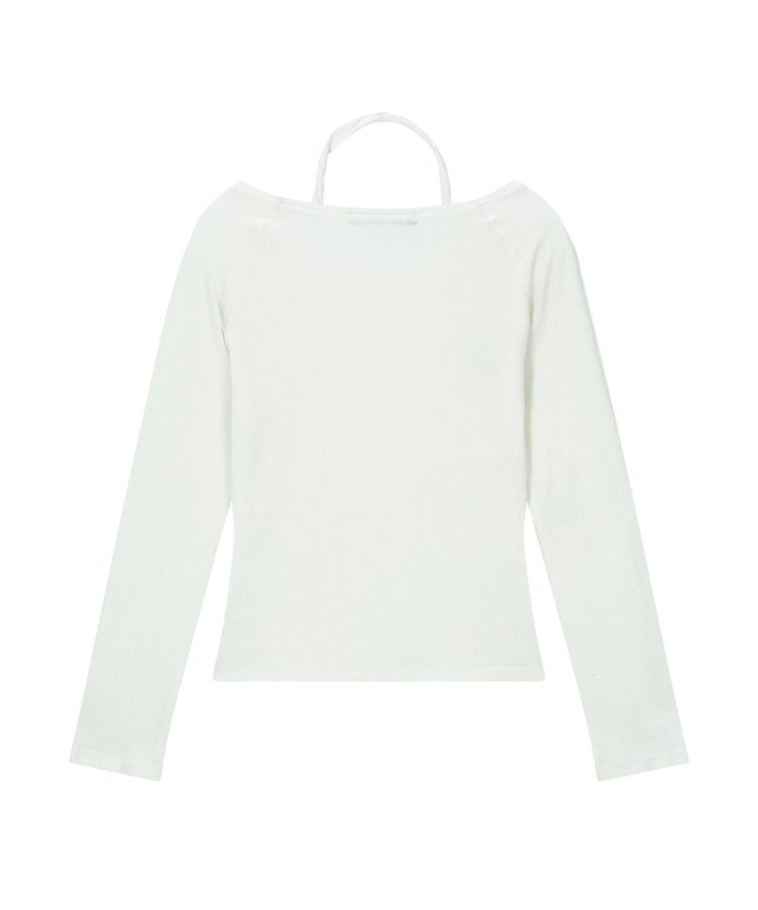 Yusim Twist Soft Wool Knit Top Ivory