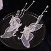 Large Butterfly Mesh Ponytail Clip Pearl Barrettes Duckbill Clips Korean Hairpins Women Hair Clips