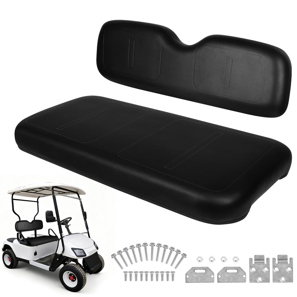 Golf Cart Front Seat Cushion Front Seat Back and Seat Bottom Cushion Replacement Assembly for EZGO Medalist TXT 1994-2013 Models