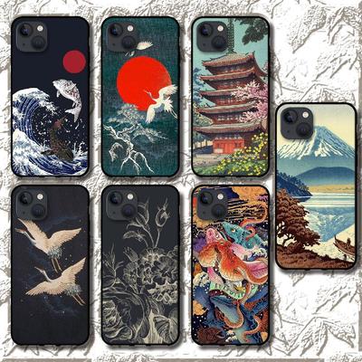 Ukiyo-e Japanischen Stil Kunst Telefon Fall Abdeckung Coque Für Iphone Xiaomi Mi Samsung Galaxy Redmi Hinweis AS 11 12 13 14 15 22 23 24 5G Pro Plus Max Fe Ultra