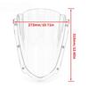 Motorcycle Windshield Front Windshield Air Reflector Flow Guide Plate Double Bubble for Kawasaki Ninja ZX 10R ZX10R -2026