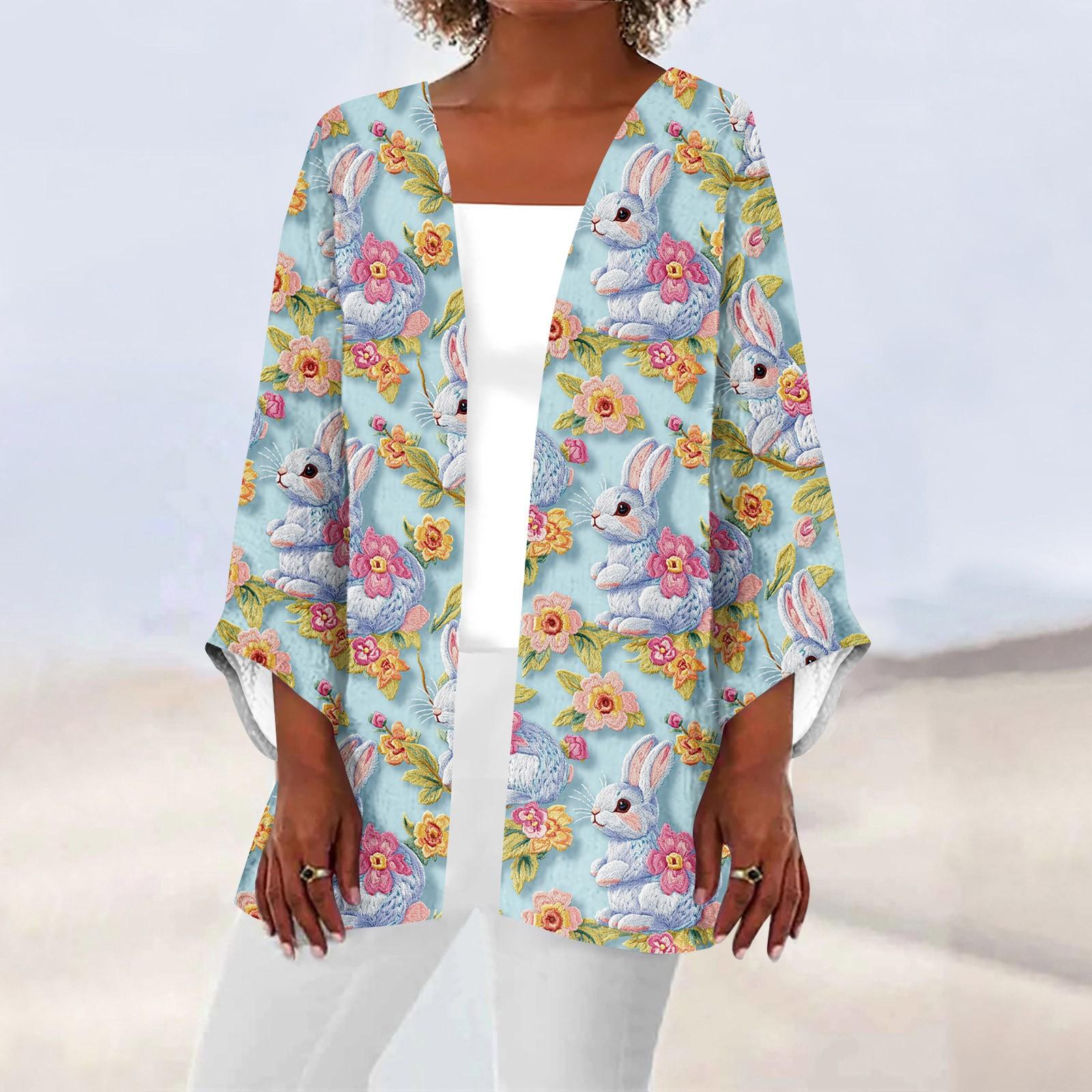 

Жіночий повсякденний та модний друкований легкий кардиган середньої довжини XXL фіолетовий