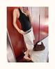 Women's Versatile Thick-Soled Fashion Peep-Toe Chunky High Heel Slip-On Slippers