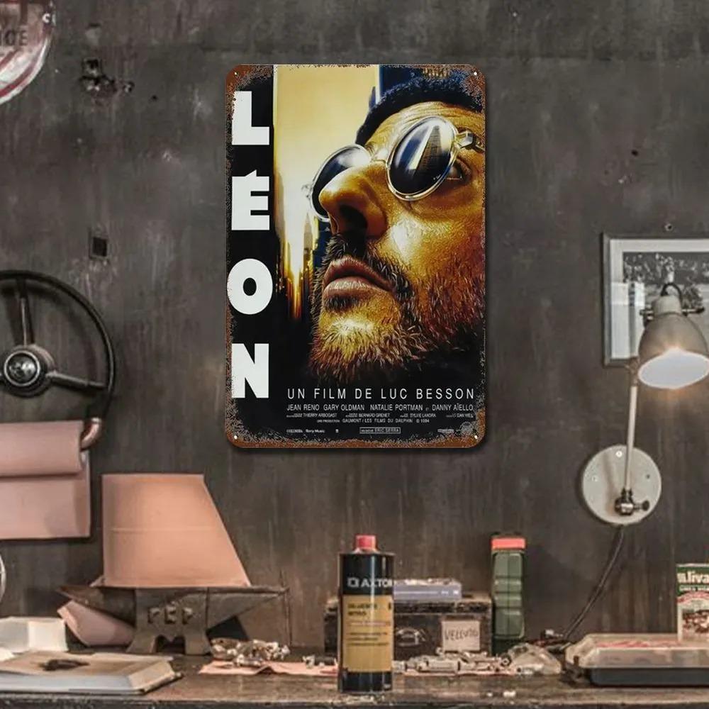 Vintage Film Metallschild Rechteckige Eisenwandkunst für Bar Heimdekor