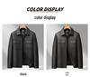 Men's Plus Size Motorcycle Leather Down Jacket - Fat Brother 2025 Extra Large Lapel Style