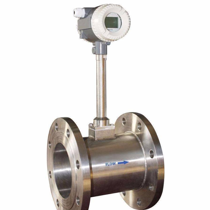 Large Diameter Vortex Flowmeter LUGB with Temperature & Pressure Compensation for Gas/Liquid Measurement, Flange Clamping Installation