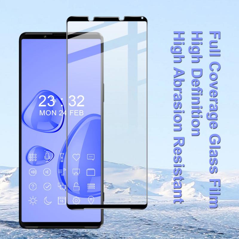 IMAK Pro+ Series Displayschutzfolie für Sony Xperia 1 IV Displayschutzfolie aus gehärtetem Glas mit vollständiger Abdeckung und kratzfester Schutzfolie