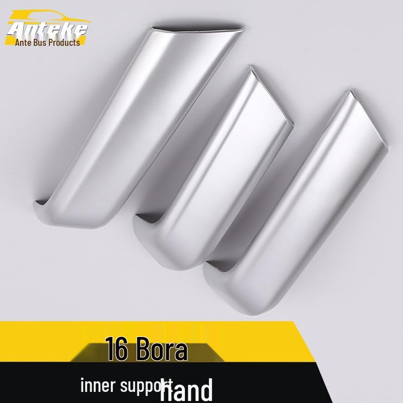 16-Piece Bright Armrest and Electroplated Door Handle Decoration Set for Bora Interior