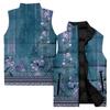 Ladies' Casual And Fashionable Sleeveless Vest Floral Pattern Printed Cotton Jacket