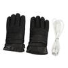 2pcs Heated Gloves USB 5V Waterproof PU Leather Breathable Adjustable Can Touch The Phone Screen Electric Heating