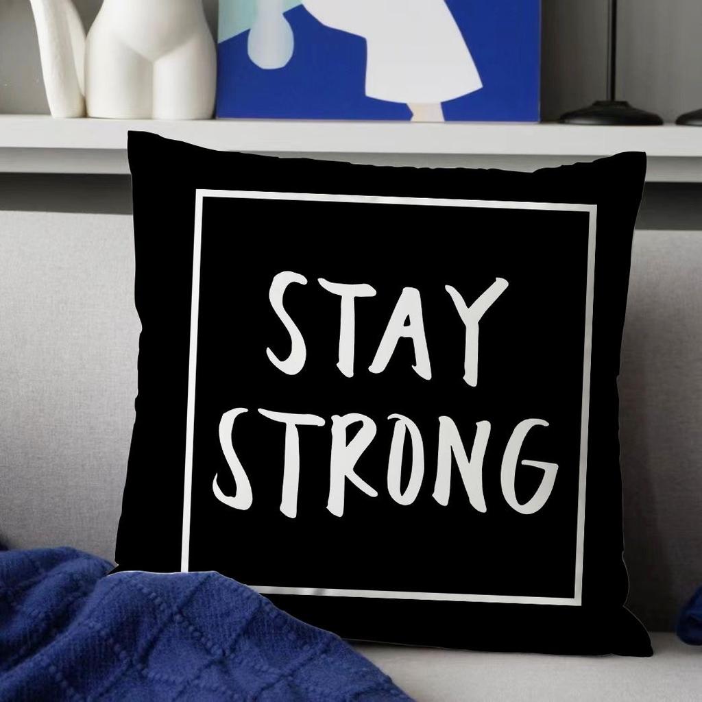 Black Luxury Pillow Cover, Sofa Cushion Cover, Dormitory Bedroom Pillow Cover, Pillowcase, Square Home Decoration