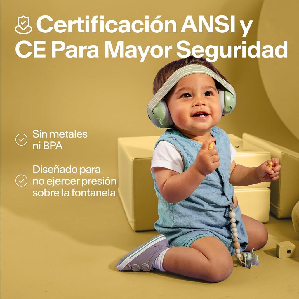 ALPINE HEARING PROTECTION MUFFY BABY CLASSIC YEL Earmuffs with Headband, Soundproofing, and Noise Reduction for Babies