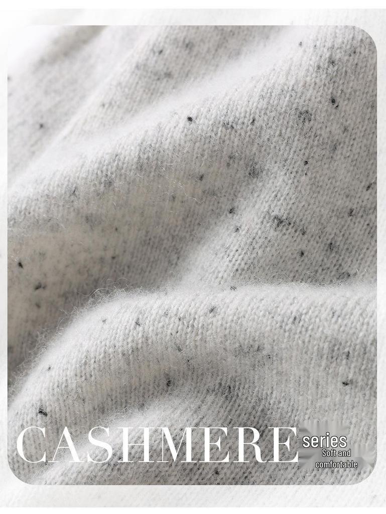First-Line Seamless Cashmere Knit Hat: 2025 Autumn/Winter, Thick Double-Layer, Flat Ear Protection, Warm & Soft.