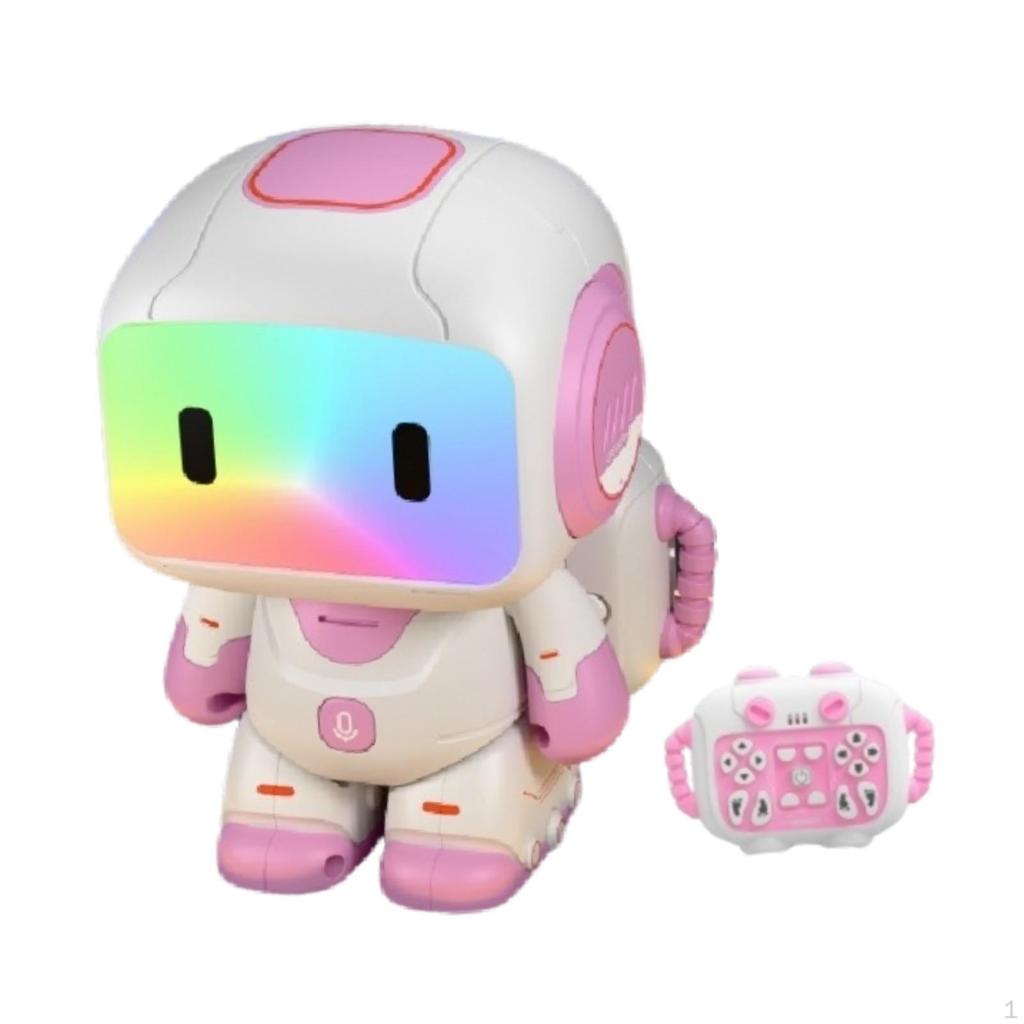Kids Remote Control Robot Toy Birthday Gift 3 Volume Adjustment Walking Singing with Light and Music