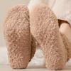 Fluffy Winter Ankle Socks Women Fuzzy Slipper Socks with Grips Plush Warm Non-slip Low Cut Socks for Home Lounging