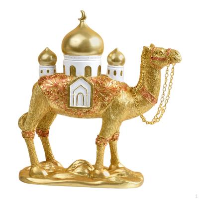 Velbloudí socha Zvířecí sochařská sbírka Roztomilá domácí dekorace Ornament na krb Vstup Stolní
