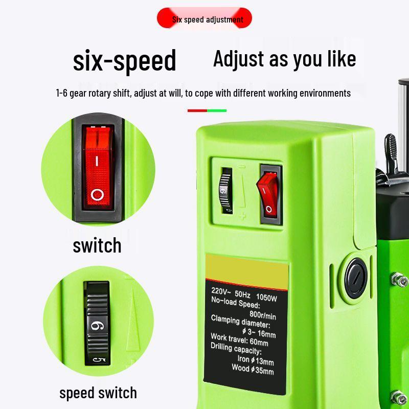 High-Precision Mini Bench Drill: Industrial-Grade, Multifunctional Electric Drill Press for Household Use