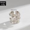 European and American Simple Straight Line Adjustable Ring, Hip-hop Style, Geometric Irregular Opening Bow Ring
