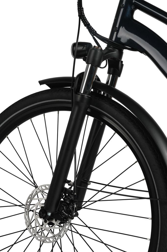 MAXTRON urban7 36V 12,8Ah Stads Elektrische Fiets, 27,5-inch wielen, 250W vermogen, met een maximaal bereik tot 60 km.