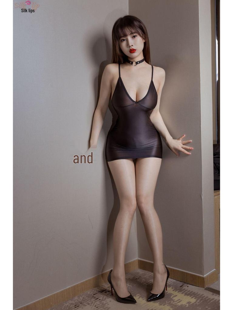 Gonna-Pigiama Estiva Trasparente Super Corta, Pigiama Elastico e Leggero - Modello 2403