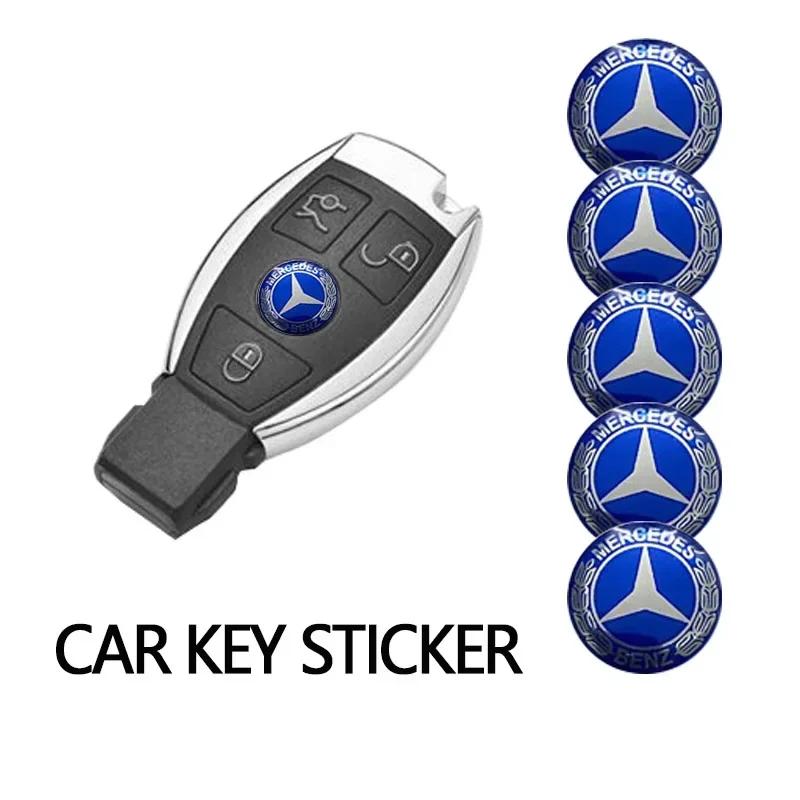 Autoaufkleber 2025 Heiß Für Benz Auto Schlüsselfernbedienung Aufkleber Emblem Zubehör Für Mercedes Benz AMG E S C A B Klasse GLE GLS CLS GLC