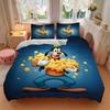 3pcs Goofy Stars Printed Bedding Set, Soft and Comfortable Quilt Cover for Bedroom S056