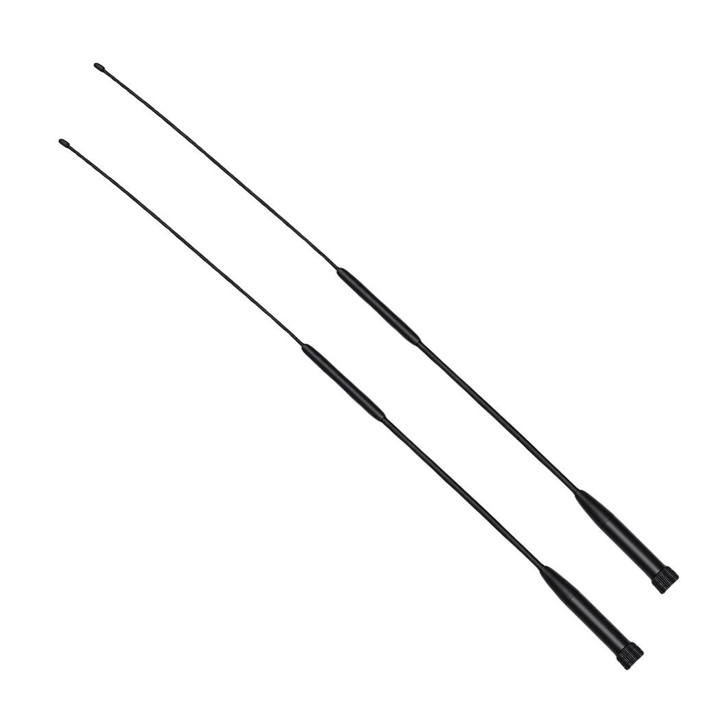 2PCS Soft Whip Antennas Fit for YAESU VX6R VX160 Radio SMA M Interface High Gain Antennae Support 144 430MHz 120 150