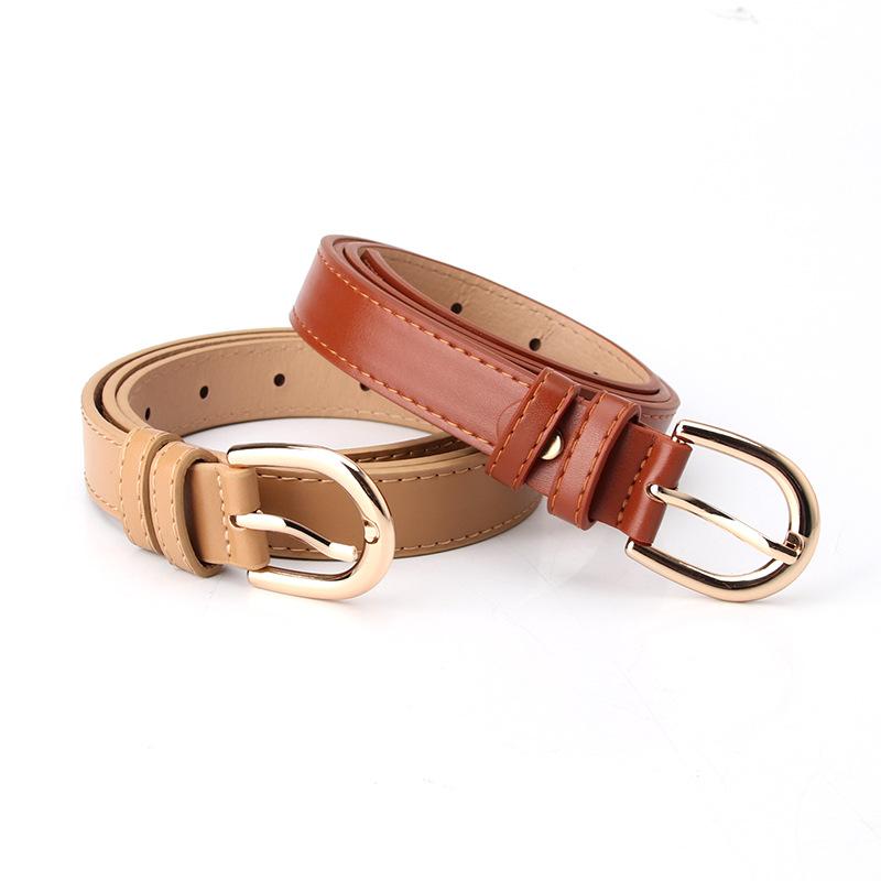 Women's Fashionable and Simple Needle-buckle Faux Leather Pu Belt, Trendy Women's Casual Jeans Belt, Women's Waist Belt