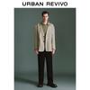 UR Men's Linen Relaxed Fit Single-Breasted Blazer