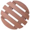Vidaxl Plant Pot Caddy, 4 Pcs, Brown, Ø30X7.5 Cm, Wpc