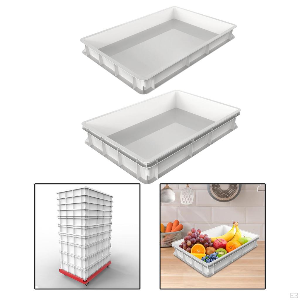 Fermentation Box Baker's Container Storage Bin Fruit Tray with Rounded Edges for Easy Cleaning