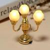 1/12 Scale Dollhouse Table Lamp Battery Operated LED Wall Sconces  Micro Landscape